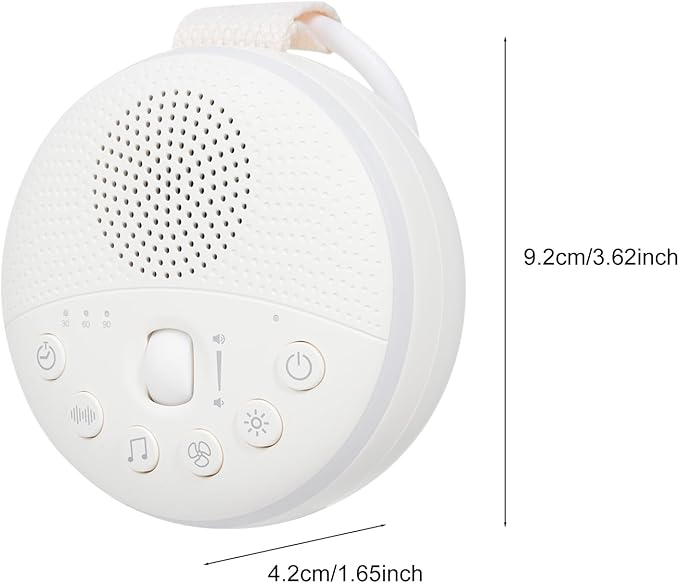 White Noise Machine: Portable Sound Machine with Soft Night Light for Baby & Adults | Sound Machine for Sleep with 3-Timer, 21 Soothing Sounds Nursery Clear and High Sound Quality & Travel Safety Lock