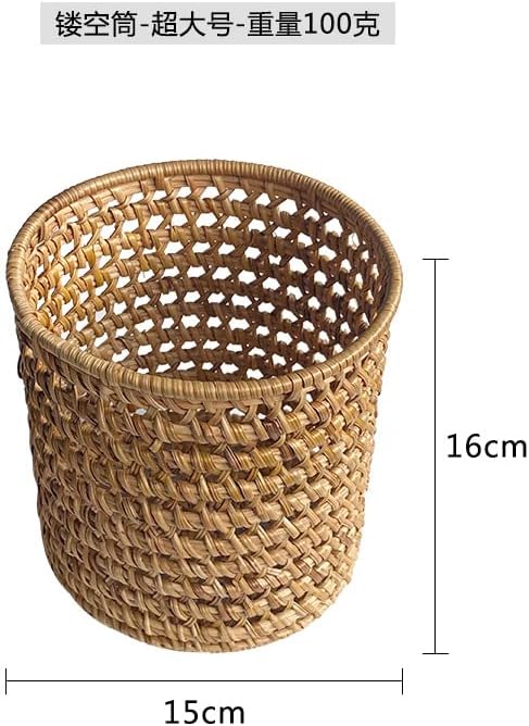 4pcs/Set Autumn Rattan Manual Woven Storage Ornaments Pu'er Tea Can Ornaments Solid Wood Color Storage Ornaments Storage Basket