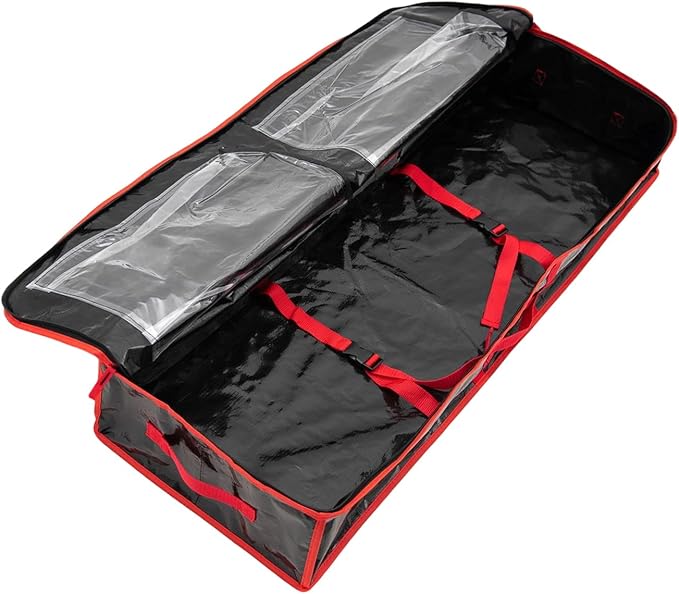 Storage for Wrapping Paper - Large Bins with Handle | Wrapping Paper Holder Storage with Interior Pockets,for Home Underbed Basement Garage Closet College Dorm Attic