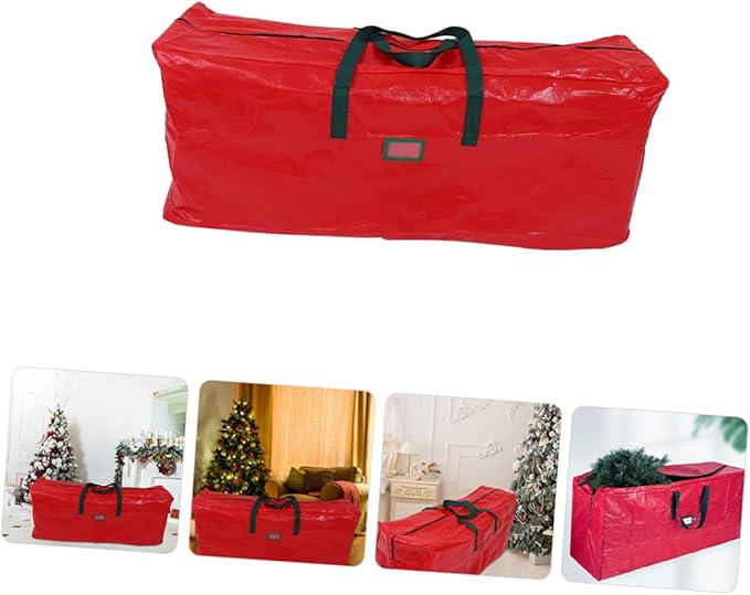 Large Christmas Tree Storage Bag with Handles Water-resistant Organizer for Holiday Storage and Seasonal Use