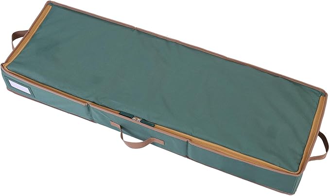 Sattiyrch Wrapping Paper Storage,600D Canvas Gift Wrap Paper Holder,Holds up to 20 Rolls,42W x 14D x 5H (Green)
