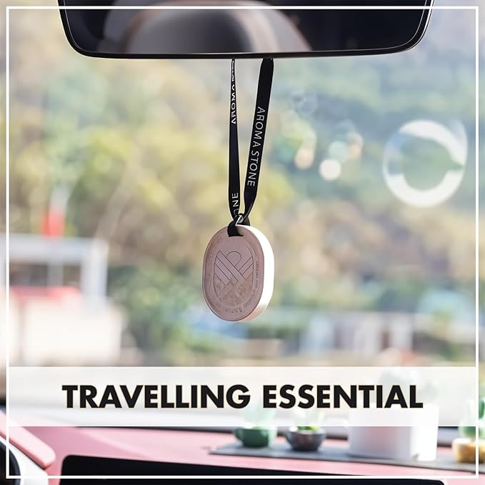 HOME ARCHIVE Aroma Diffuser with Aromatherapy Fragrant Oil Diffusers for Home Room Decor Fig Fragrance (Aroma Stone (Light Grey))