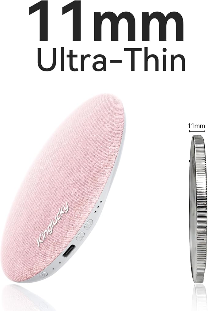 Kinglucky Pillow Speaker for Sleeping, Mini Bluetooth Speaker Under Pillow with Built-in Pink Noise White Noise Sound Machine for Sleeping, Headphone-Free Sleep Speaker for Side Sleeper Pink