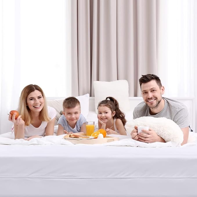Utopia Bedding Mattress Protector Zippered Full XL Size (Pack of 2), 100% Waterproof Bed Bug and Dust Mite Proof Mattress Encasement, Absorbent 6 Sided Mattress Cover
