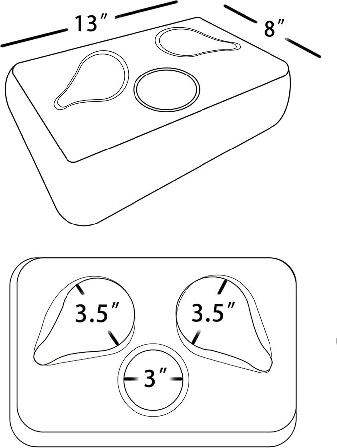 Couch Cup Holder Pillow, Couch Drinks Remotes Holder for Center of Couch, for Sofa, Bed, RV, Car (Giraffe)
