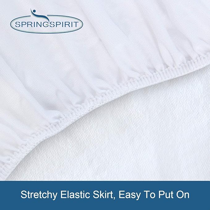 2 Pack Queen Mattress Protector Waterproof Mattress Topper Pad Cover Fitted Sheets up -18'' Premium Terry Absorbent & Skin Friendly Machine Wash Highly Protection Mattress Protector Queen Size