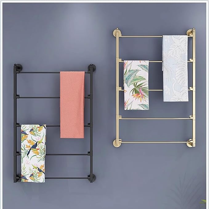 Metal Ribbon Holder Organizer Rack, Extra Large Wrapping Paper Organizer Storage Metal,4 Tier Stand Ribbon Roll Display Storage Shelf for Mothers Day Flower Store Craft Room Gift Wrapping (Col