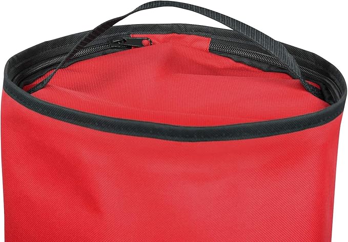 Primode Wrapping Paper Storage Bag | Wrapping Paper Organizer Under Bed for Storing Multiple Rolls of Gift Wrap, 40” Length Container Constructed of Durable 600D Oxford Material (Red)