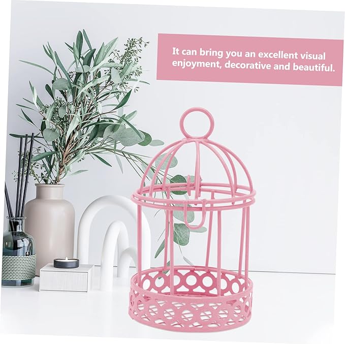 3pcs Cage Desktop Storage Decoration Cute and Creative Tabletop Decor for Home Office and Bookshelf Stylish and Functional Ornamental Candy Box