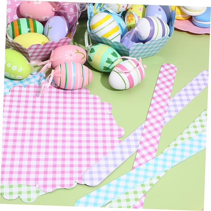 12pcs Adorable Easter Baskets for Storage Bunny Design for Treats and Festival Decor Creative Craft for Boys and Girls