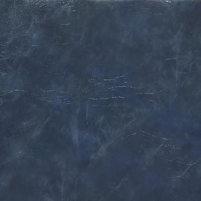 SIMPLIHOME Harrison Coffee Table Storage Ottoman - 36 inch Wide Upholstered Vegan Leather Square Lift-Top Ottoman in Denim Blue, Transitional Ottoman for Living Room with Hidden Storage