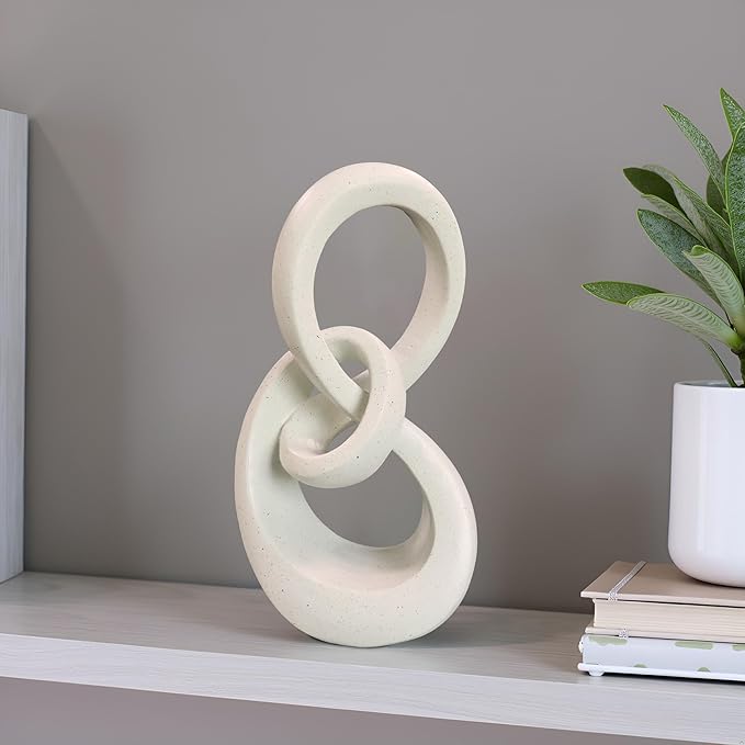 11.5" Modern Musical Note Decorative Sculpture, Abstract Sculptures,Home Decor,Coffee Table Statues,Shelf Top Decor Aesthetics,Dining Living Room Desk Decor
