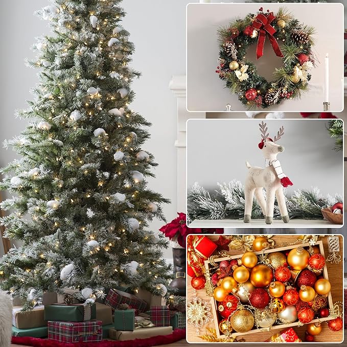 4 PCS Wreath Storage Container - 30x8 Inch Christmas Wreath Storage Bags With Zipper - Clear PVC Wreath Protector for Holiday Garland, Seasonal Decor Organization
