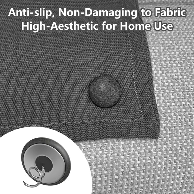 Leather Upholstery Pins for Bed Skirts, Slipcovers, Sofa & Armchair Covers – Secure Furniture Fabric (24, Dark Gray)