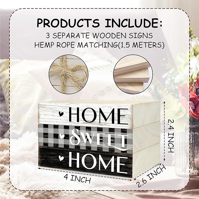 Mini Decorative Books For Home Decor, Small Wood Book Stack For Table Decor, Home Decor Book For Living Room Mantel, Farmhouse Stacked Books Decorative(L38)