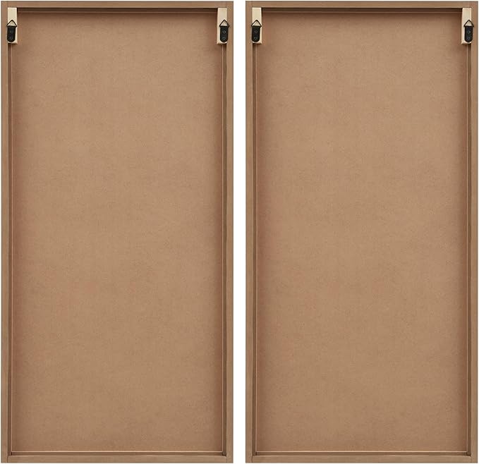 Madison Park Wall Décor for Living Room - Birch Botanical Two-Tone, Home Accent Modern Kitchen Dining Decoration, Ready to Hang 2-Piece Wood Panel Set for Bedroom, 16"W x 32"H, Monstera