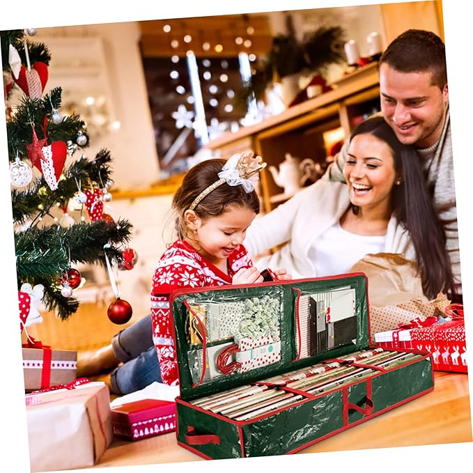 Decoration Paper Storage Bag for Wrapping Paper Organization Under Bed Storage Christmas Design for and Holiday Supplies