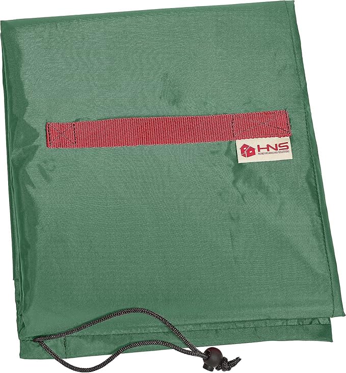Upright Christmas Tree Storage Bag - Fits 7 Ft Artificial Xmas & Topiary Tree, Vertical Holiday Cover, Durable, Dustproof & Easy-Use Xmas Storage, Green