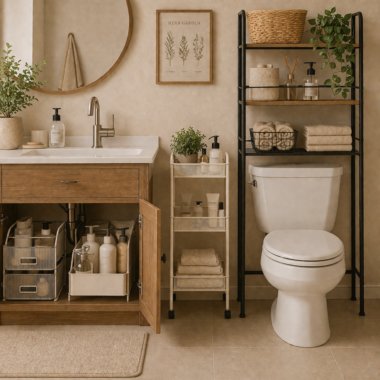 Bathroom Storage Organizers