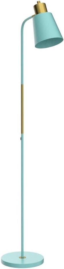 LALISU Floor Lamp, Industrial Floor Lamps for Living Rooms Rustic Farmhouse Reading Standing Floor Lamp Adjustable Metal Heads Indoor Task Lighting for Living Room Bedroom Office Home Décor (Green)
