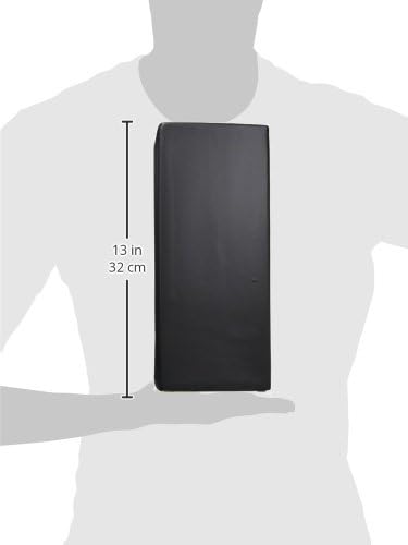 WGV Ceramic Block Vase 5" W x 12" H, (Multiple Size/Color Choices) Matte Tall Square Flower Planter Pot, Accents Home Office Tabletop Decor, Ideal Gifts Black 1 Piece (CSB0512BK)