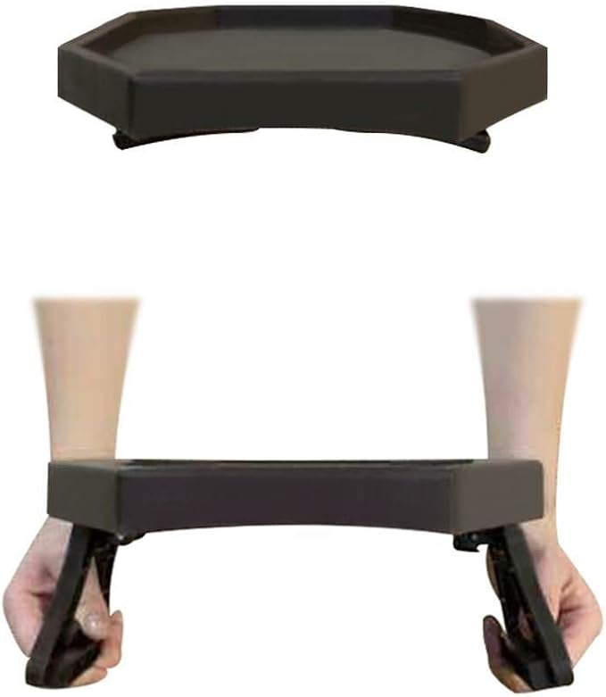 NHD Pekokavo Sofa Armrest Clip Table – No-Slip Couch Tray for Drinks, Snacks, Remote – Adjustable Armchair Table for Living Room, Bedroom, Dorm – Fits Most Armrests (Cherry)