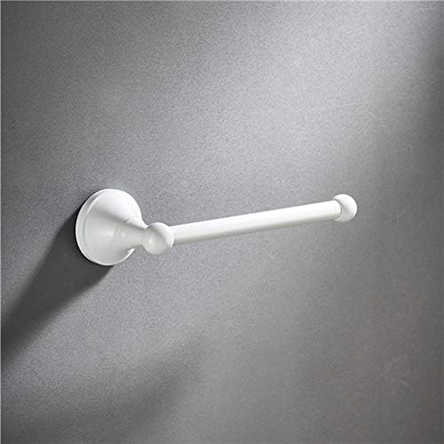 Flybath Toilet Paper Roll Holder Bar Without Cover Brass Wall Mounted, 20 cm/7.87 inches, White