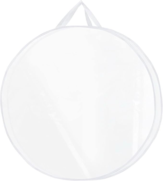 Clear Christmas Wreath Storage Bag with Zippers Door Storage Bag Garlands Storage Bag PVC for Holiday Storage