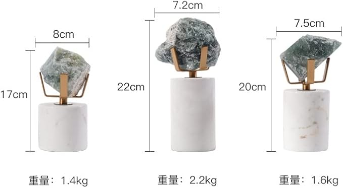 Crystal Ornaments Stone Model Room Bogu Shelf Hotel Art Porch Booth Decorations (Color : A, Size (A