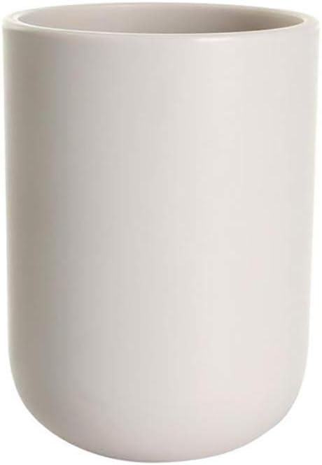 Toothbrush Cup, Bathroom Cup, Toothbrush Holder, Bathroom Tumbler, Plastic, 350ml (Khaki)