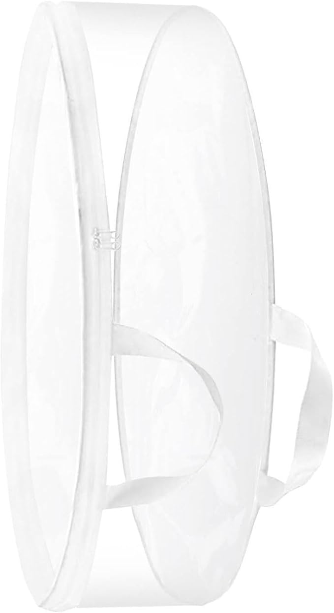 Clear Christmas Wreath Storage Bag with Zippers Door Storage Bag Garlands Storage Bag PVC for Holiday Storage