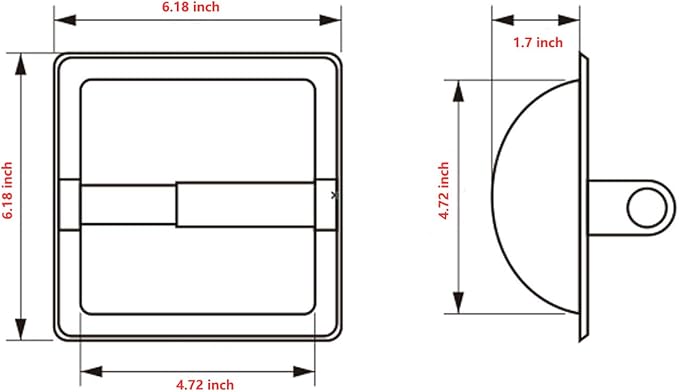 Recessed Toilet Paper Holder White - Bathroom Toilet Tissue Holder Wall Mount Recessed Toilet Paper Roll Holder Stainless Steel