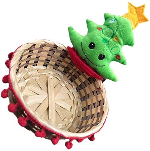 Christmas Candy Storage Basket Christmas Tree Storage Basket Decorative Xmas Decor Ornaments Party Decor Gifts