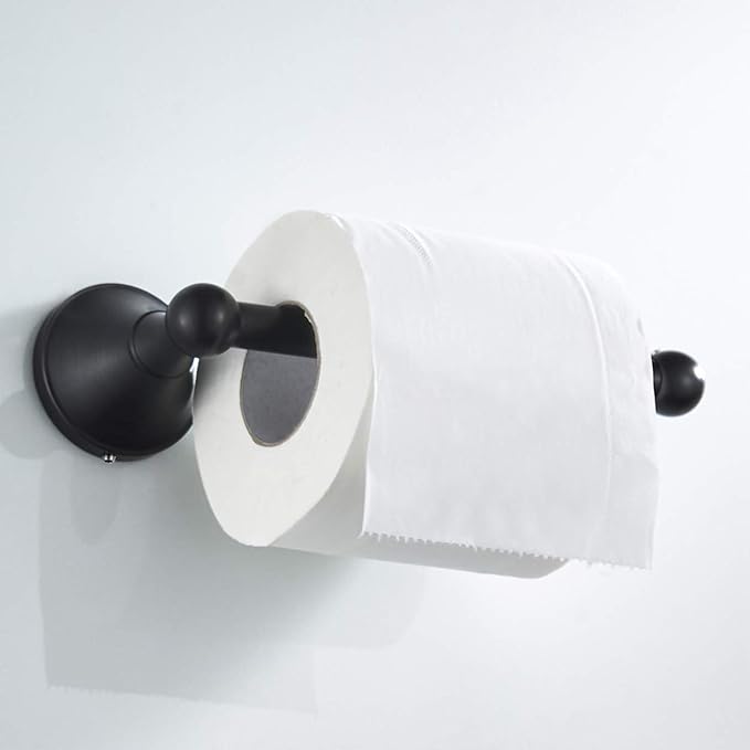 Flybath Toilet Paper Holder Without Cover Brass Bathroom Tissue Roll Bar Wall Mounted, 20 cm / 7.87 inches, Oil Rubbed Bronze
