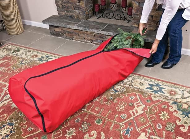 Simple Living Solution's 7.5ft Rolling Christmas Tree Storage Bag- Store Artificial X-Mas Tree up to 7.5ft. Totes can be used to store Holiday inflatables, Sporting Goods & Camping Essentials