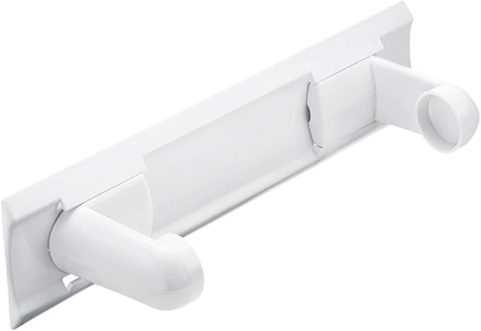 Rotho, Rollo, Kitchen roll Holder, Plastic (PP) BPA-Free, White, 34,0 x 8,0 x 10,0 cm