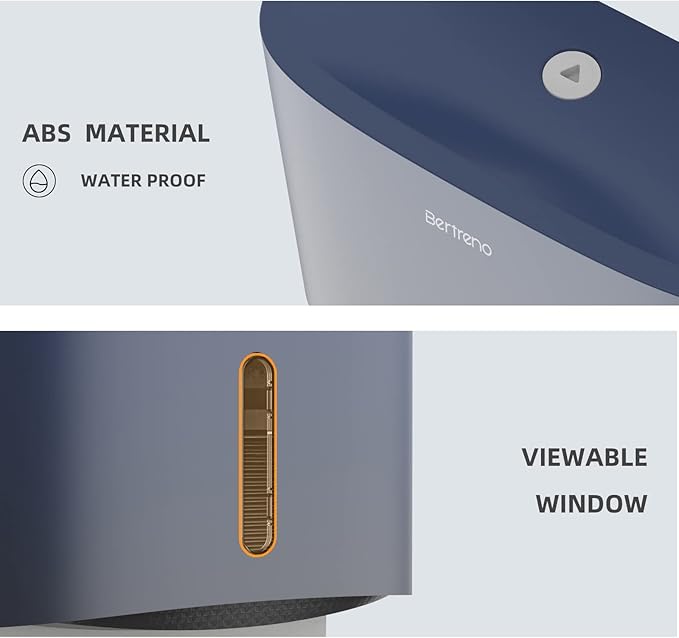 Commercial Paper Towel Dispenser Wall Mount Paper Towel Holder Large Capacity C Fold Hand Towel Dispenser Bathroom Tissue Dispenser (Blue)