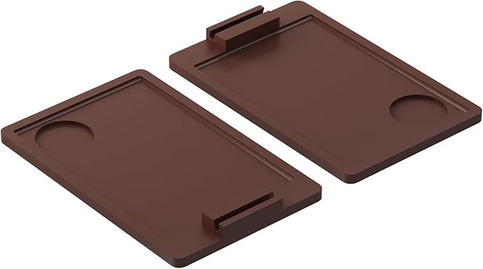 Youpehom Bamboo Sofa Tray,Couch Arm Table, Clip-On Armrest Tray Table for Wide Couch Foldable Tray with 360° Phone Holder Couch Arm Tray for Eating/Drinks/Snacks/Remote，2 Pack