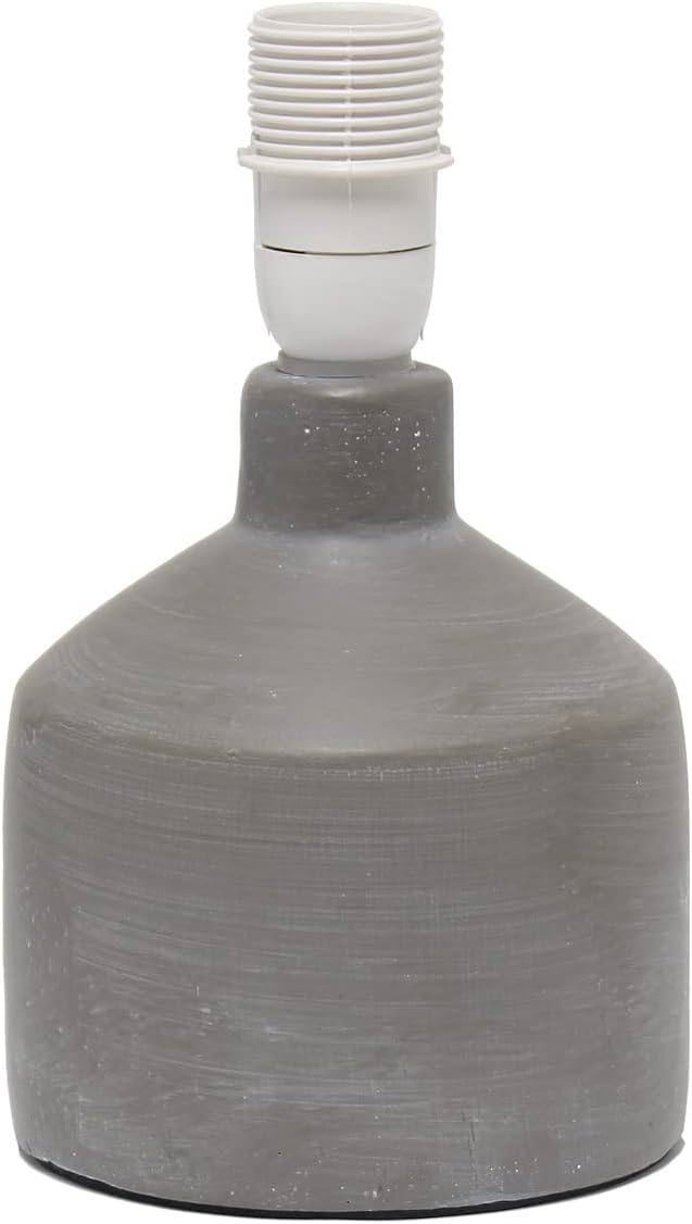 Simple Designs LT2080-GRY Mini Bocksbeutal Concrete Table Lamp, Gray