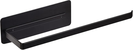 EASTTOWEST Magnetic Paper Towel Holder,Black Towel Bar Rack for Refrigerator BBQ Grills Griddles Toolbox RVs Tailgates,Heavy Duty Strong Magnet Backing,12”(L) x 3”(H),Fit All US Paper Roll