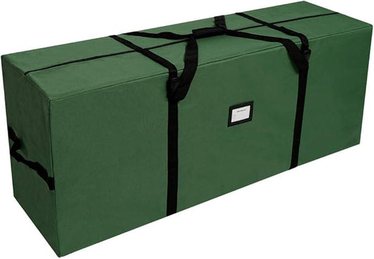 AerWo Christmas Tree Storage Bag 7.5, Extra Large Christmas Tree Storage Box Containers Fits Up to 7.5 Ft Artificial Trees Heavy Duty 600D Oxford Xmas Holiday Tree Bag with Handles & Dual Zipper