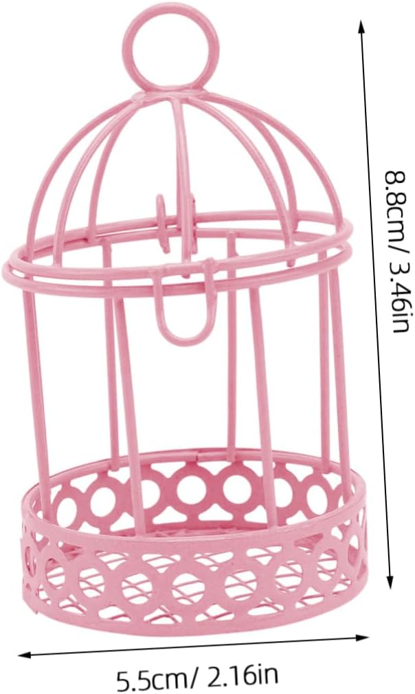 3pcs Cage Desktop Storage Decoration Cute and Creative Tabletop Decor for Home Office and Bookshelf Stylish and Functional Ornamental Candy Box