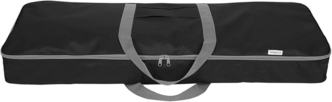 Primode Christmas Gift Wrap Organizer | Wrapping Paper Storage Container Box (37” x 14” x 4”) Constructed of Durable 600D Oxford Material (Black)