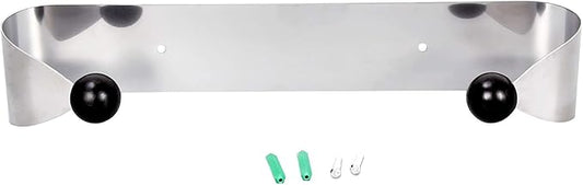 ECOTRIC Wall Mount Paper Towel Rack, Stainless Steel Kitchen Paper Towel Holder Under Cabinet，Silver Stylish Convenient Rollable Space-Saving Design