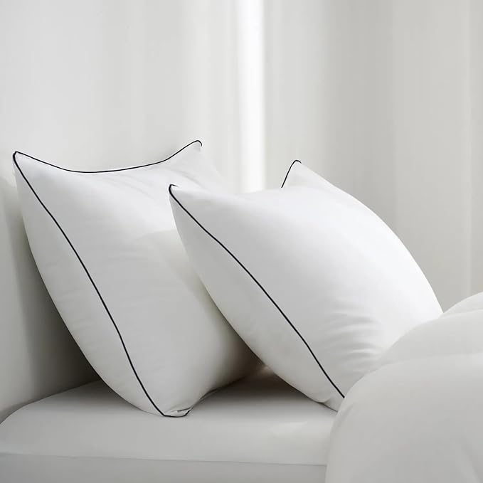 Vorouhals Hotel Collection Bed Pillows for Sleeping 2 Pack King Size Cooling Pillows Set of 2 for Back, Stomach or Side Sleepers, Super Soft Down Alternative Microfiber Filled Pillows