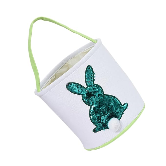 KOMBIUDA 1pc Easter Bunny Storage Basket Adorable Portable Candy Holder for Boys and Girls for Easter Celebrations and Candy Storage Cute Design for Parties and Decorations