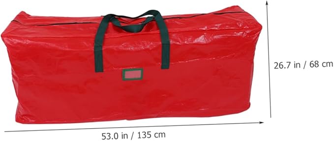 Large Christmas Tree Storage Bag with Handles Organizer for Holiday Storage Lightweight Design Easy to Carry Pouch for Xmas Tree and Seasonal Items