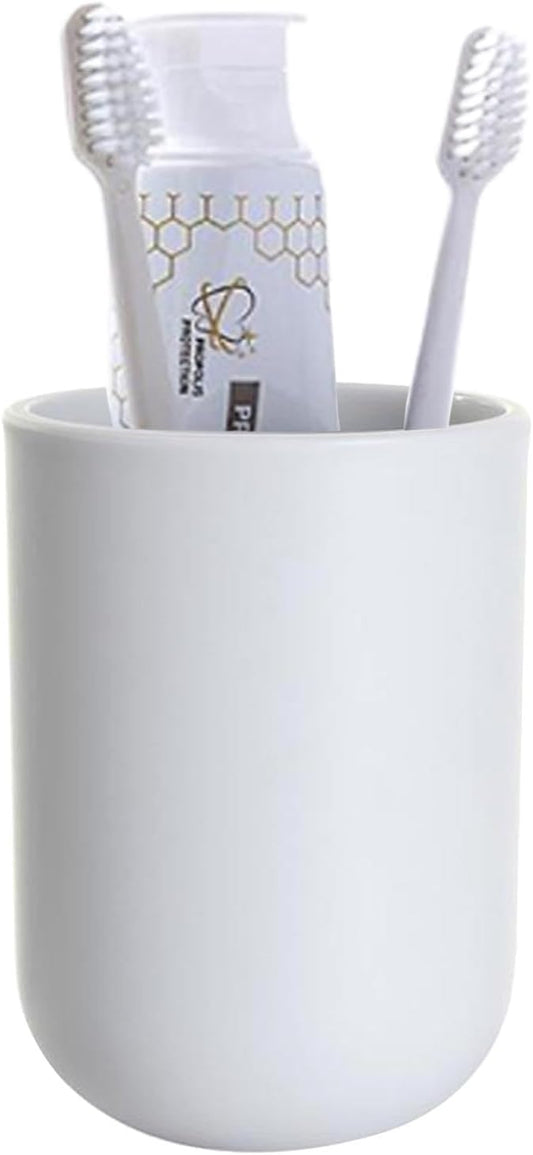 Toothbrush Cup, Bathroom Cup, Toothbrush Holder, Bathroom Tumbler, Plastic, 350ml (Grey blue)