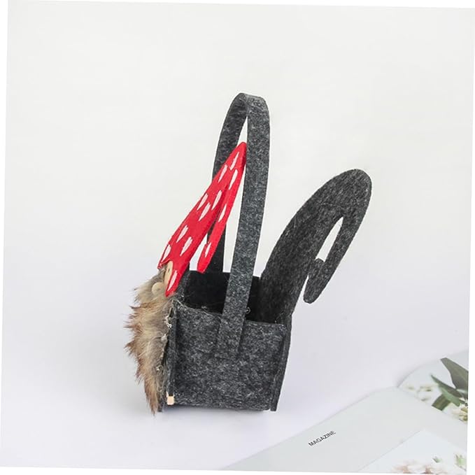Cabilock 2pcs Christmas Felt Storage Baskets Adorable Candy Snack Containers for and Chic Xmas Decor for