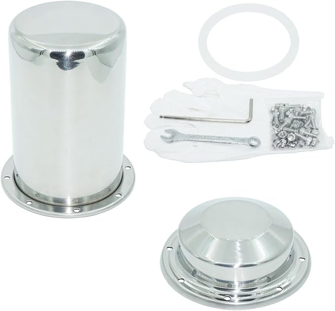 Stainless Steel Time Capsule Anti-Corrosion Waterproof Storage Container for Keepsakes Letters Cards Photos and All Important Memories Storage and Commemorate (8.1 INCH)